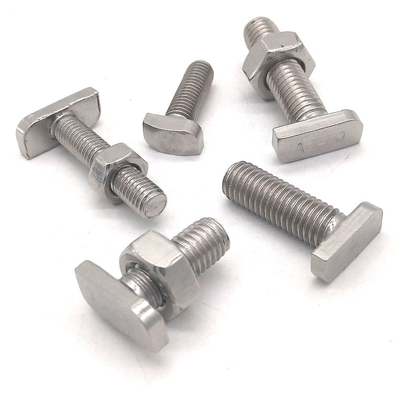 Hindi kinakalawang na asero 316 304 T Slot Shaped Track Bolt para sa Solar Mount System T Bolt